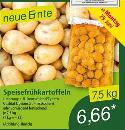 Speisefrühkartoffeln