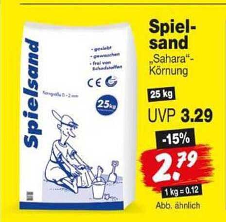Spielsand „Sahara“-Körnung
