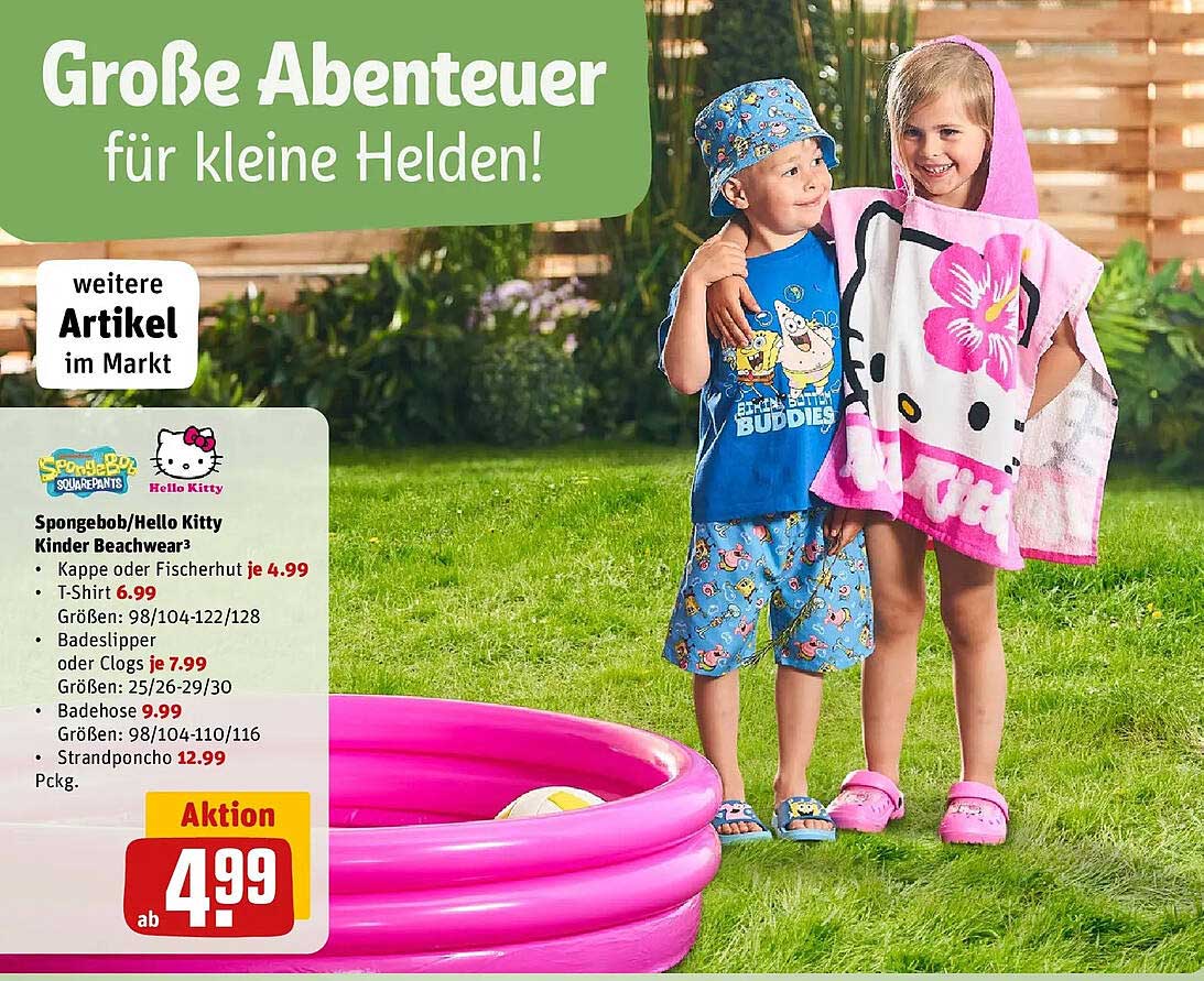 Spongebob/Hello Kitty Kinder Beachwear³