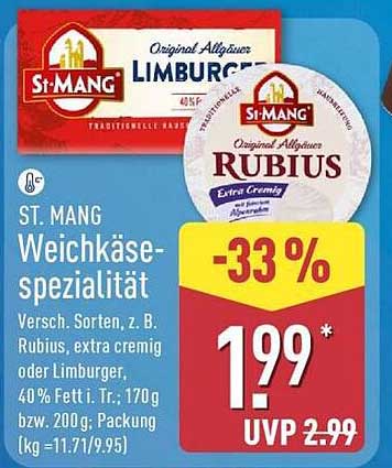 ST. MANG Weichkäse-Spezialität