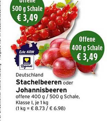 Stachelbeeren oder Johannisbeeren