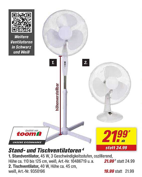 Stand- und Tischventilatoren