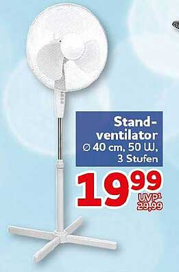 Stand-ventilator Ø 40 cm, 50 W, 3 Stufen