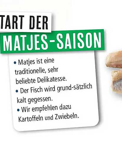 START DER MATJES-SAISON