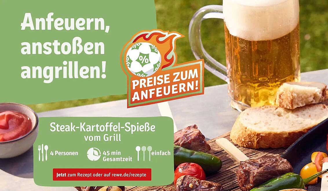 Steak-Kartoffel-Spieße vom Grill