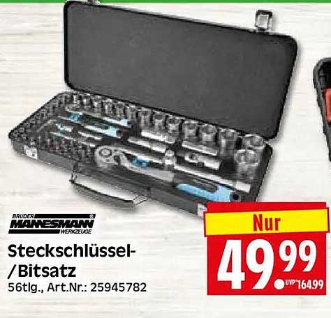 Steckschlüssel-/Bitsatz 56tlg., Art.Nr.: 25945782