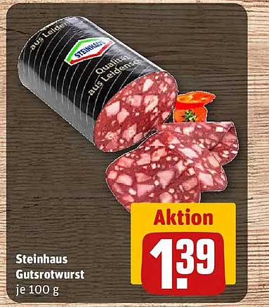 Steinhaus Gutsrotwurst je 100 g
