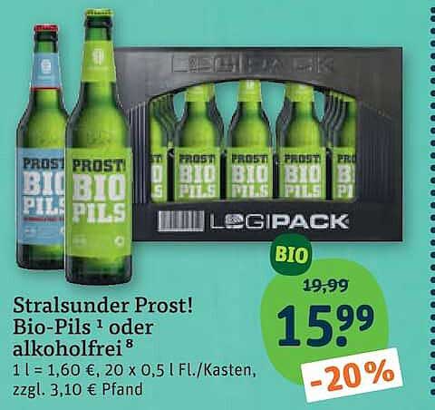 Stralsunder Prost! Bio-Pils¹ oder alkoholfrei⁸
