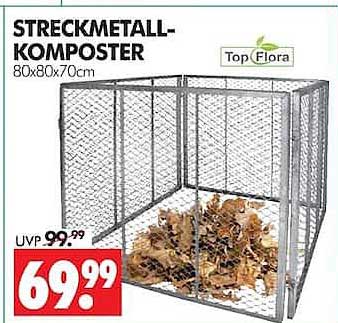 STRECKMETALL-KOMPOSTER 80x80x70cm