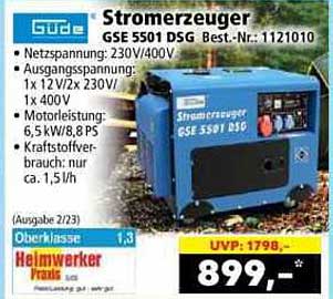 Stromerzeuger GSE 5501 DSG Best.-Nr.: 1121010