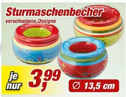 Sturmaschenbecher verschiedene Designs