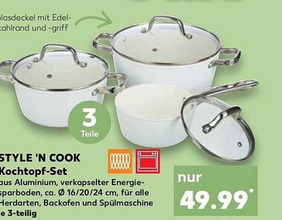 STYLE 'N COOK Kochtopf-Set