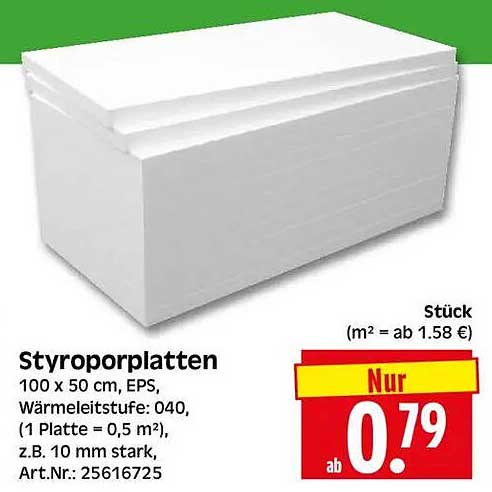 Styroporplatten