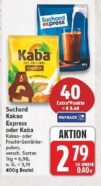 Suchard Kakao Express oder Kaba