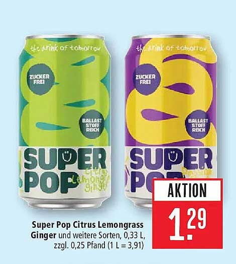 Super Pop Citrus Lemongrass