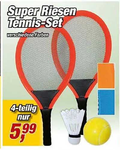 Super Riesen Tennis-Set