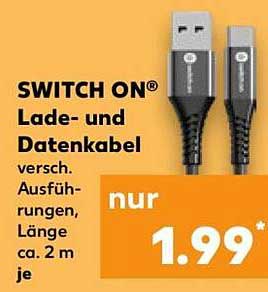 SWITCH ON® Lade- und Datenkabel