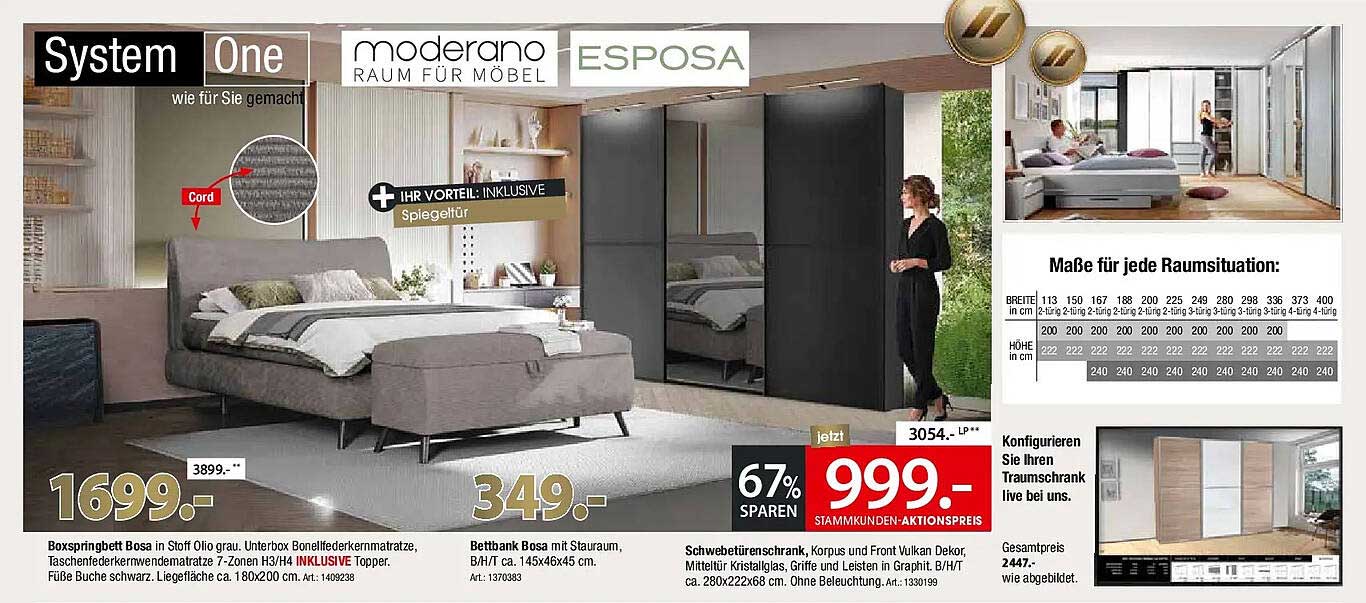 System One moderano ESPOSA