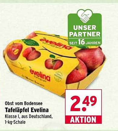 Tafeläpfel Evelina