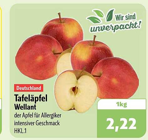 Tafeläpfel Wellant