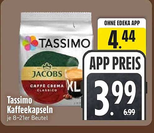 Tassimo Kaffeekapseln je 8-21er Beutel