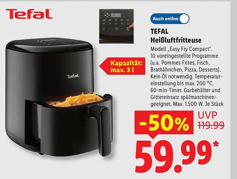 TEFAL Heißluftfritteuse
