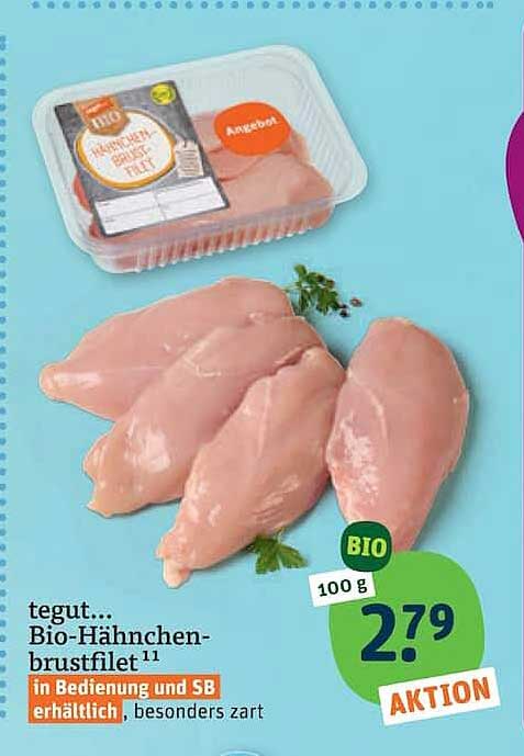 tegut... Bio-Hähnchen-brustfilet