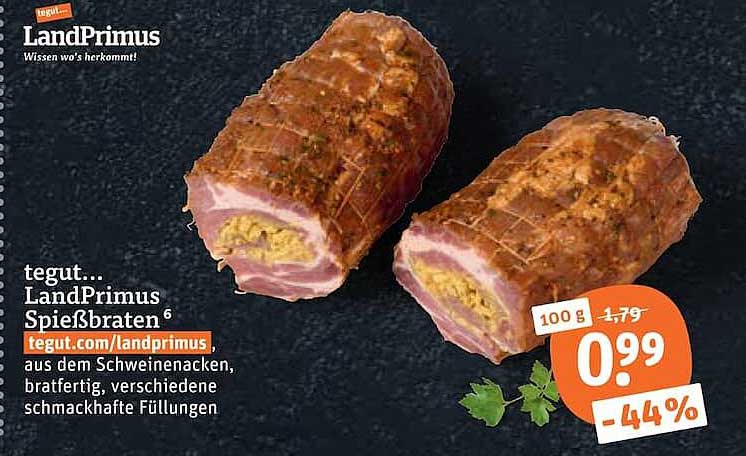 tegut... LandPrimus Spießbraten