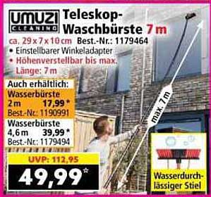 Teleskop-Waschbürste 7 m