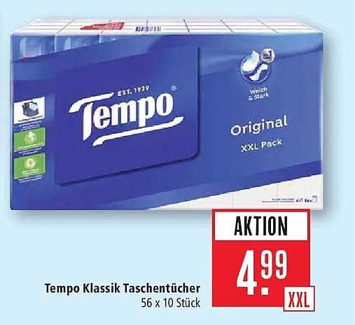 Tempo Klassik Taschentücher 56 x 10 Stück