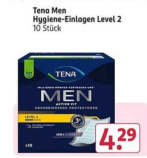Tena Men Hygiene-Einlagen Level 2 10 Stück