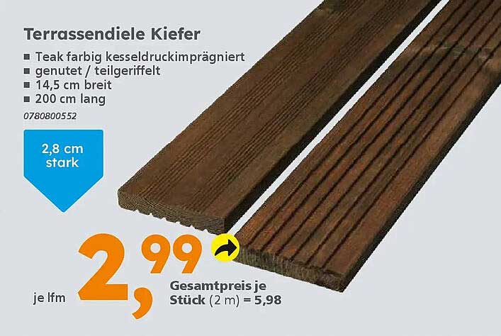 Terrassendiele Kiefer