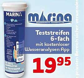 Teststreifen 6-fach mit kostenloser Wasseranalysen App