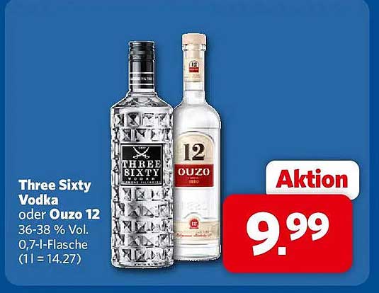 Three Sixty Vodka oder Ouzo 12