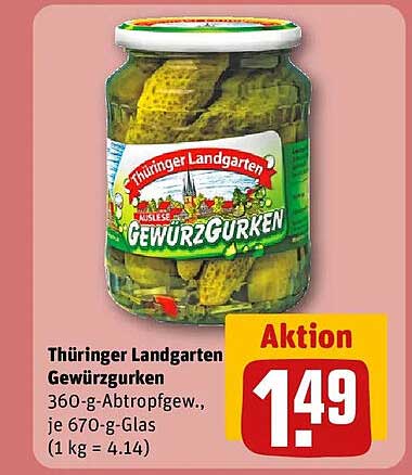Thüringer Landgarten Gewürzgurken