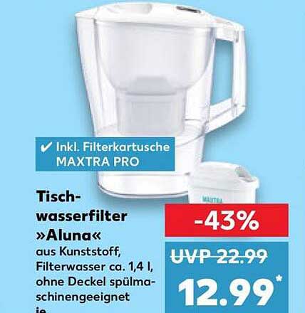 Tischwasserfilter »Aluna«
