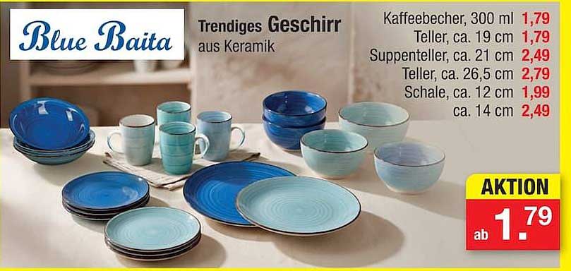 Trendiges Geschirr aus Keramik