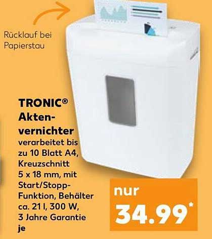 TRONIC® Aktenvernichter