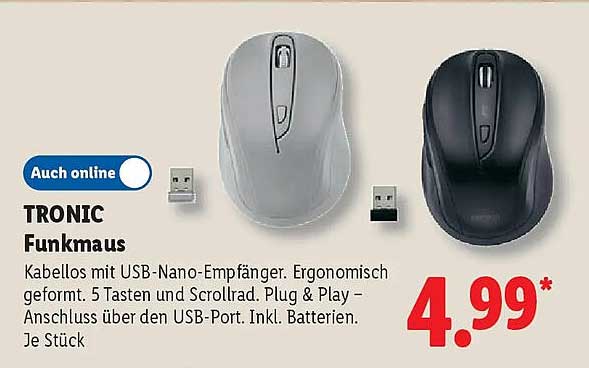 TRONIC Funkmaus