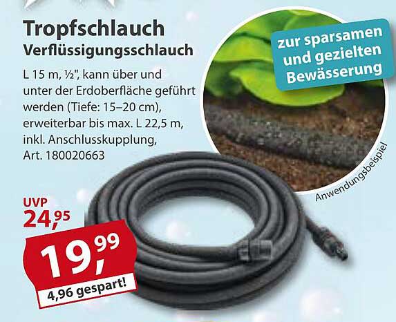 Tropfschlauch Verflüssigungsschlauch
