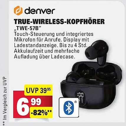 TRUE-WIRELESS-KOPFHÖRER „TWE-57B“