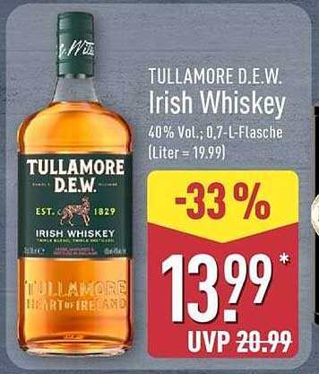 TULLAMORE D.E.W. Irish Whiskey