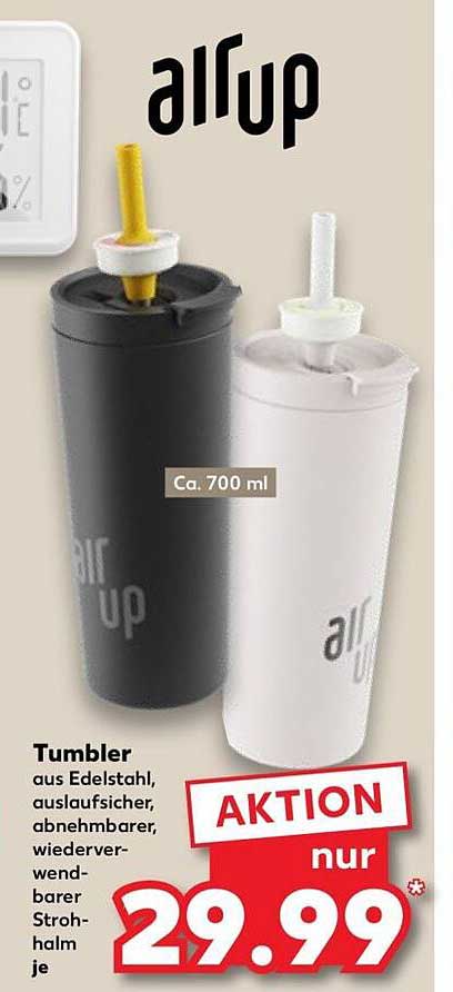 Tumbler aus Edelstahl, auslaufsicher, abnehmbarer, wiederverwendbarer Strohhalm je
