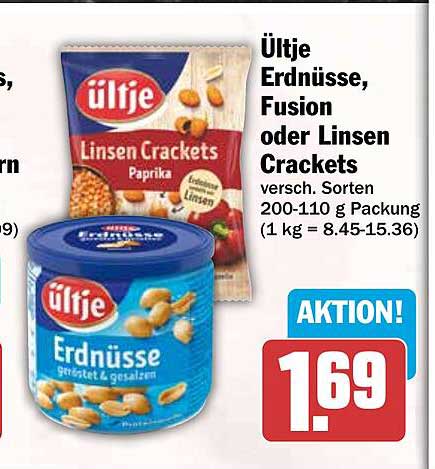 ültje Erdnüsse, Fusion oder Linsen Crackets
