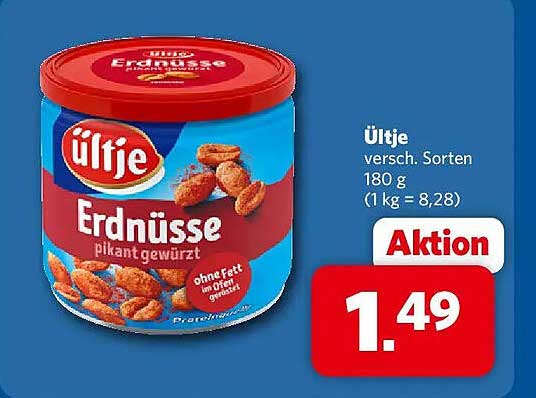 Ültje Erdnüsse pikant gewürzt