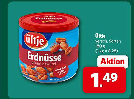 Ültje versch. Sorten 180 g (1 kg = 8,28)