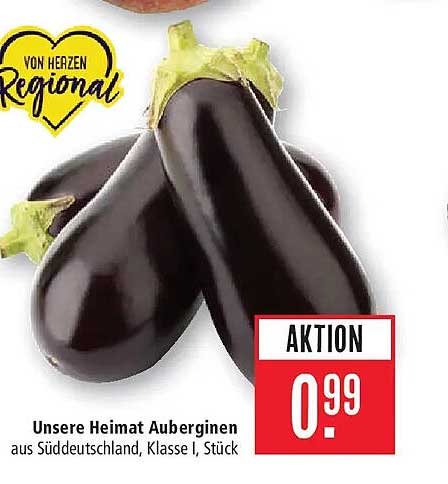 Unsere Heimat Auberginen aus Süddeutschland, Klasse I, Stück