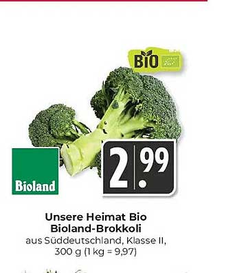Unsere Heimat Bio Bioland-Brokkoli