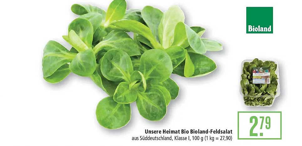 Unsere Heimat Bio Bioland-Feldsalat