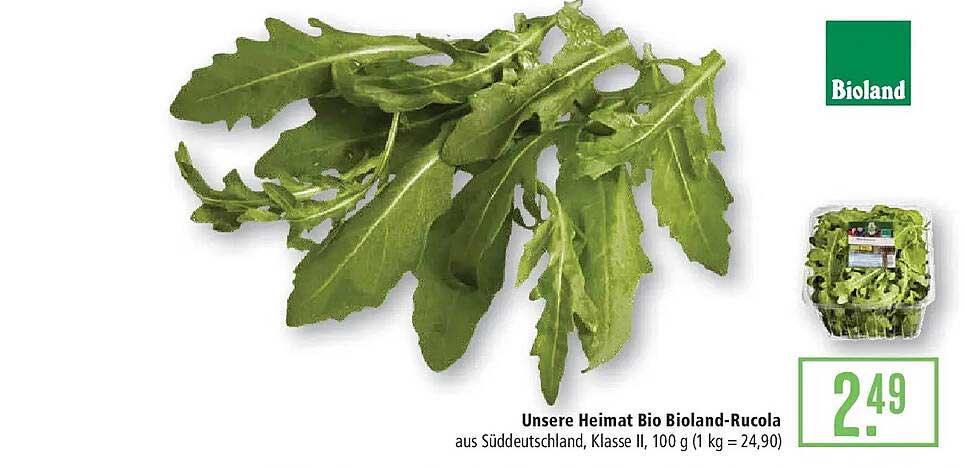 Unsere Heimat Bio Bioland-Rucola
